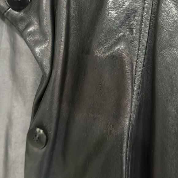 Genuine Lamb Skin Leather Vintage Coat - Picture 6 of 11